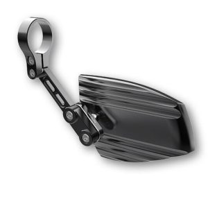 HIGHSIDER WAVE HANDLEBAR END MIRROR, SIL
