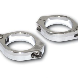 HIGHSIDER FORK PIPE CLAMPS, CHR, 42-43MM