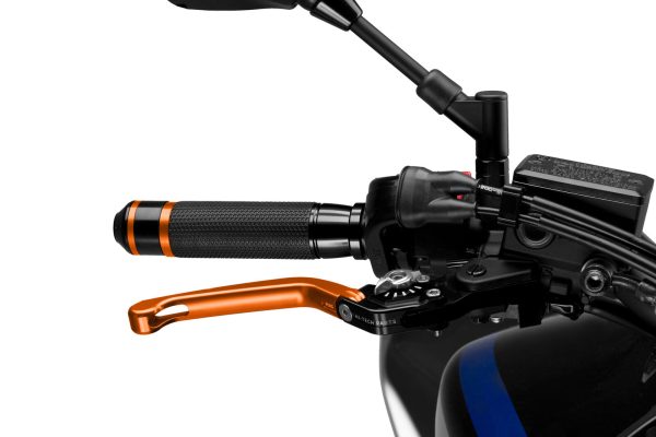 Puig Brake Lever 3.0 (Foldable, Orange Lever, Silver Adjuster)
