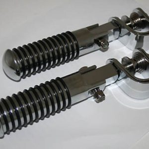 HIGHSIDER CHROME FOOTPEGS, CLAMP
