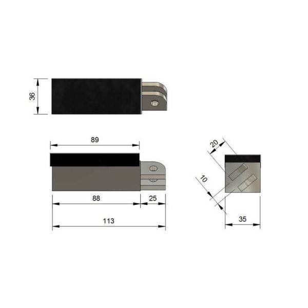 HIGHSIDER FOOTPEGS HONDA WIDE OEM PAIR - Image 3
