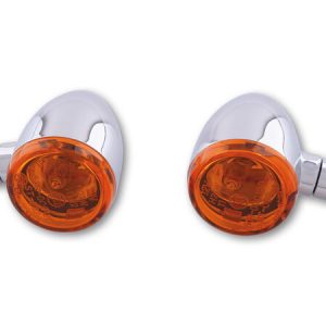 HIGHSIDER FLASHER BULLET LIGHT CHROME ALU