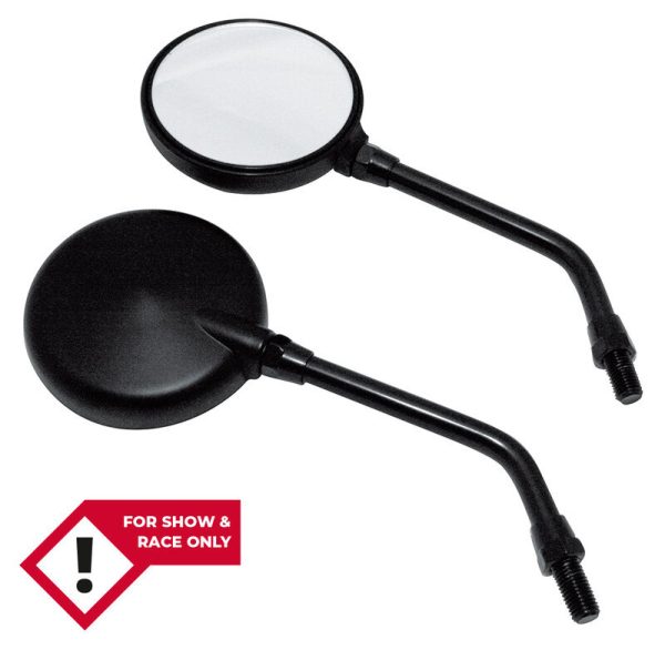 HIGHSIDER MINI BAR MIR ROUND ADJ BLK NO ECE