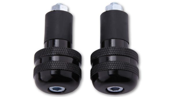 HIGHSIDER H-BAR ENDS,ALUMINIUM,KNURLED,BLK - Image 3