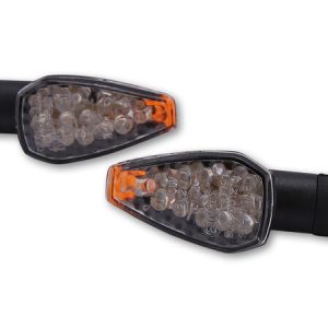 HIGHSIDER LED-WINKER PEAK, BLK, PAIR, SHORT