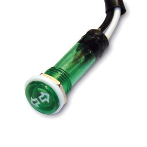 HIGHSIDER INDICATOR LIGHT GREEN D.12MM