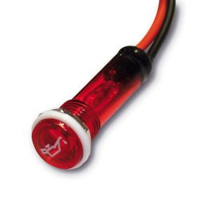 HIGHSIDER OIL WARNING LIGHT RED D.12MM