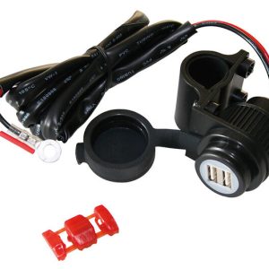 HIGHSIDER USB SOKT, DUST CAP + HOLDER 12V DC