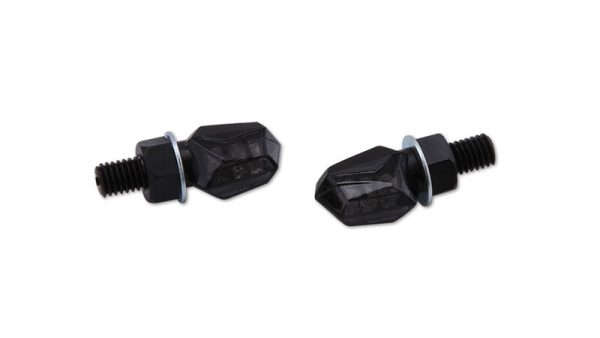 HIGHSIDER LED INDICATOR TINY SMK LENS, BLK