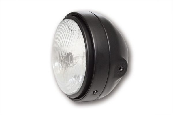 HIGHSIDER 5-3/4 HEADLIGHT, FLUTED GLAS, BLK - Image 3