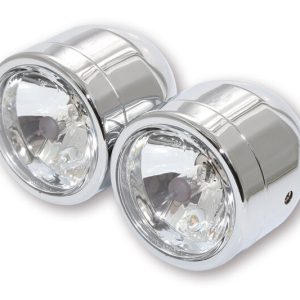 HIGHSIDER TWIN HEADLIGHT H4/H7, CHR