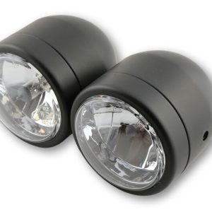 HIGHSIDER TWIN HEADLIGHT H4/H7, BLK