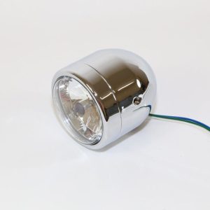 HIGHSIDER HEADLAMP CHROMED 90MM H4 SM E