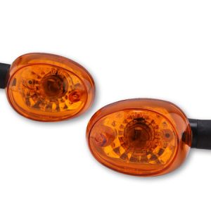 HIGHSIDER INDICATOR OVAL BLK LONG PAIR