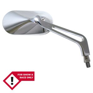 HIGHSIDER MIRROR ALU, OVAL, PAIR, CHR