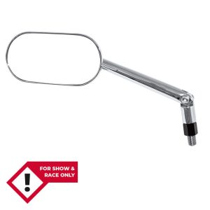 HIGHSIDER MIRROR AGILA, OVAL, ADJ.STEM, CHR