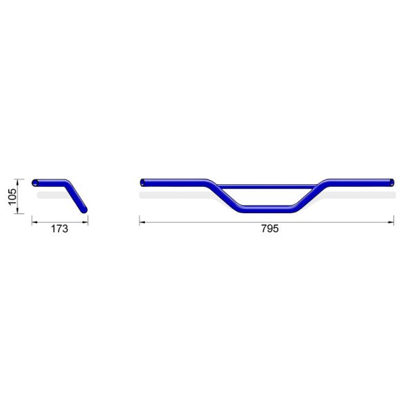 HIGHSIDER PRO STEEL BAR ENDURO MX2 BLK - Image 3