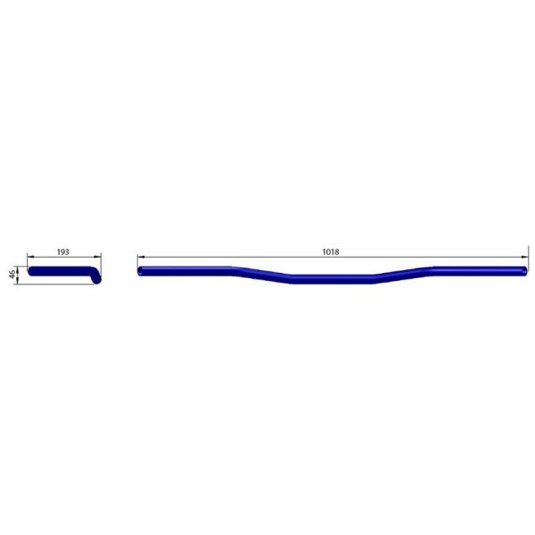 HIGHSIDER PRO 1IN WIDE BAR L11.2 H-D CHR - Image 3