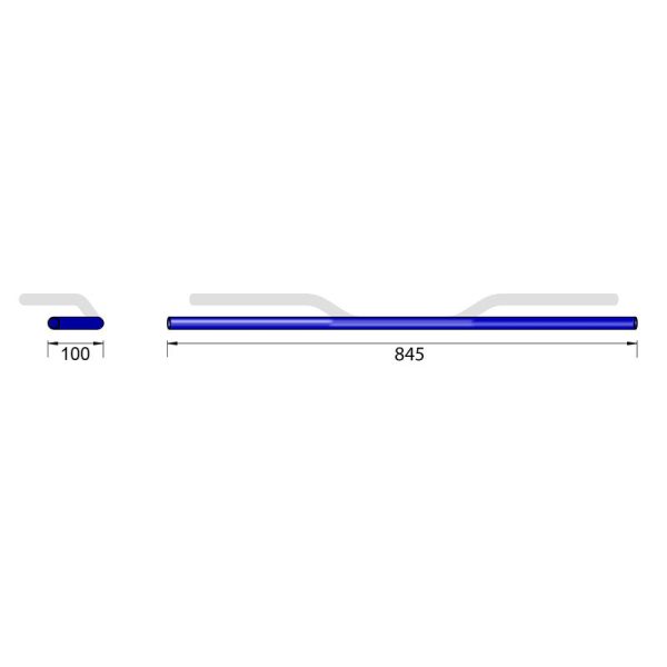 HIGHSIDER PRO DRAG BAR WIDE LD2 1IN HD BLK - Image 3