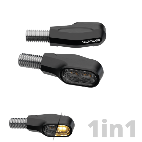 HIGHSIDER VENTURA-X LED FLASHER BLK SMK - Image 3