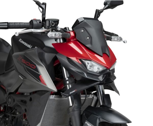 Puig Naked Frontal Spoilers For Kawasaki Z500/SE (2024 - Onwards) - Matt Black - Image 3