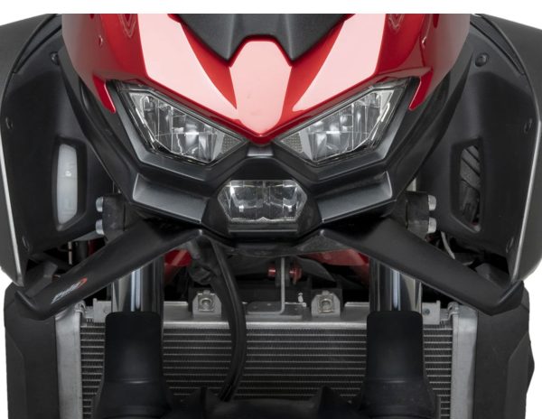 Puig Naked Frontal Spoilers For Kawasaki Z500/SE (2024 - Onwards) - Matt Black - Image 4