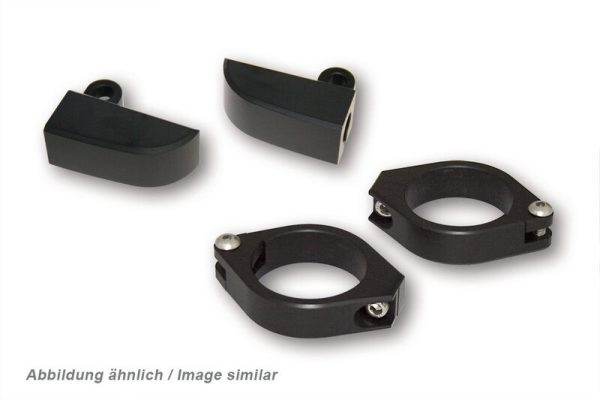 HIGHSIDER CNC ALU FLASHER BRKT 35-37MM BLK