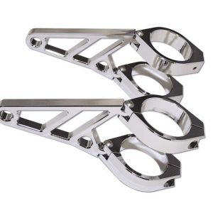 HIGHSIDER CNC ALU HEAD BRACKET 35-37MM CHR