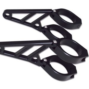 HIGHSIDER CNC ALU H/L BRKT 42-43MM BLK