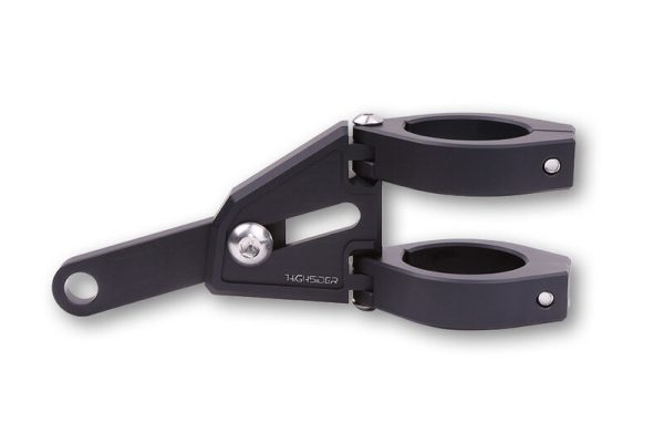 HIGHSIDER CNC ALU H/L BRKT EXT 42-43MM BLK - Image 3
