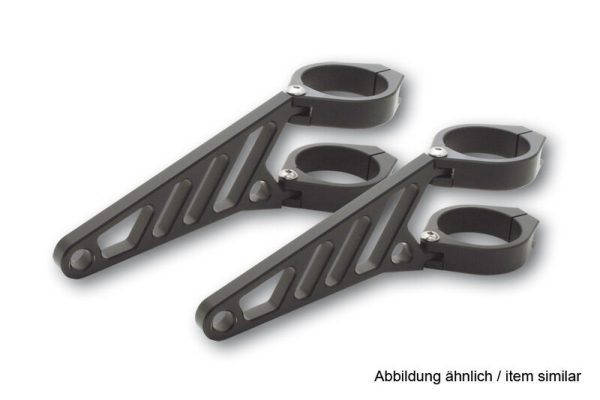 HIGHSIDER CNC ALU H/L BRKT LONG 38-41MM BLK
