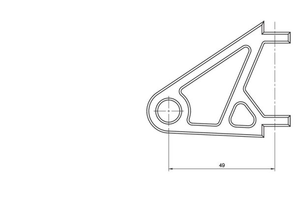 HIGHSIDER CNC ALU H/L BRKT XS 47-54MM - Image 3