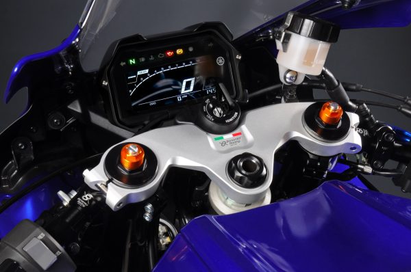 Bonamici Racing Aluminum top triple clamp Yamaha YZF R7 Street 21> - SILVER - Image 3