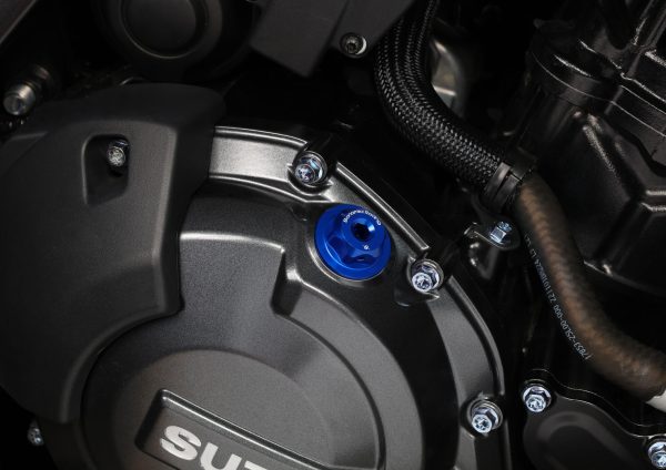 Bonamici Racing Aluminum oil cap for Suzuki M20x1,5 - BLUE - Image 3