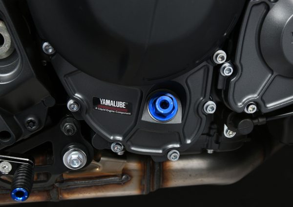 Bonamici Racing Aluminum oil cap for Yamaha M27x3 - BLUE - Image 3