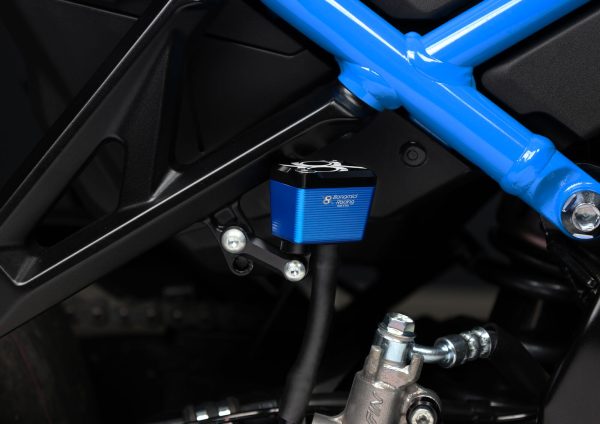 Bonamici Racing Aluminum rear oil tank 10ml - BLUE - Image 3