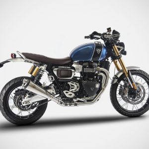 Zard Stainless Steel Full Exhaust For Triumph Scrambler 1200 (2021 - 2023) - Racing Version
