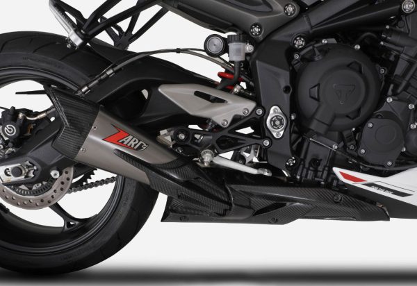 Zard Stainless Steel Full Exhaust Kit For Triumph Street Triple 765 (2023 - Onwards) - Street Version - Image 4