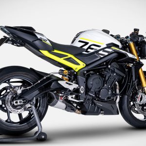 Zard Stainless Steel Full Exhaust Kit For Triumph Street Triple 765 (2023 - Onwards) - Racing Version