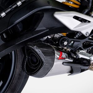 Zard Stainless Steel Full Exhaust Kit For Triumph Street Triple 765 (2023 - Onwards) - Racing Version - Black