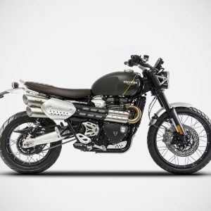 Zard Stainless Steel Slip-On Exhaust (Street Version) For Triumph Scrambler 1200 (2021 - 2023)