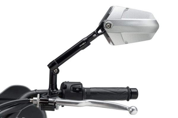 Puig REAR MIRROR MOD. EXPLORER HOMOLOG. LEFT C/ALU-BLAC