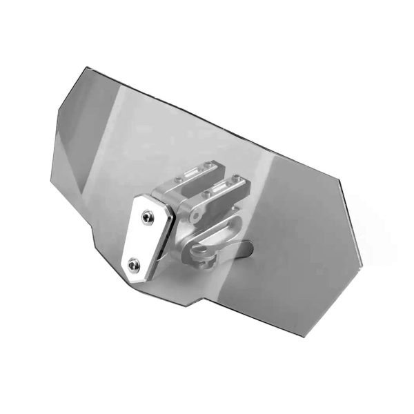 Motorcycle Windshield Clip-On Extension Spoiler Wind Deflector Suitable For Windscreen Smoke - Image 6