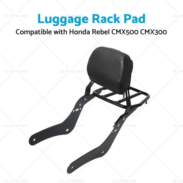 Rear Backrest Sissy BarLuggage Rack Pad Suitable for Honda Rebel CMX500 CMX300 - Image 2