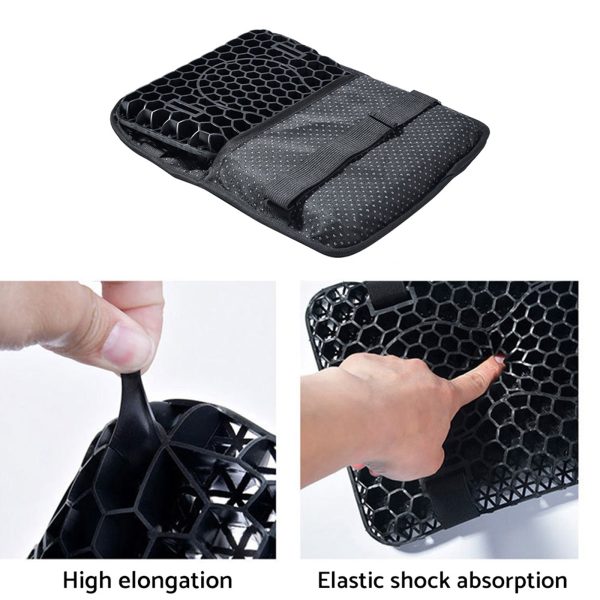 Motorcycle Seat Cushion Comfort Gel Pillow Pad Cover Motorbike Pressure Relief - Image 3