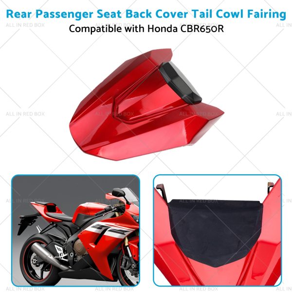 Seat Back Cover Tail Cowl Fairing Rear Passenger Suitablefor Honda CBR650R 19-20 - Image 4