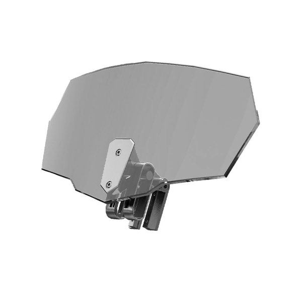 Motorcycle Windshield Clip-On Extension Spoiler Wind Deflector Suitable For Windscreen Smoke - Image 3