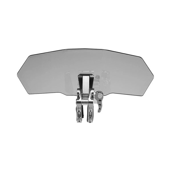 Motorcycle Windshield Clip-On Extension Spoiler Wind Deflector Suitable For Windscreen Smoke - Image 4