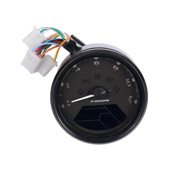 Universal Digital Motorcycle Odometer Speedometer Tachometer Gauge LCD Backlight - Image 5