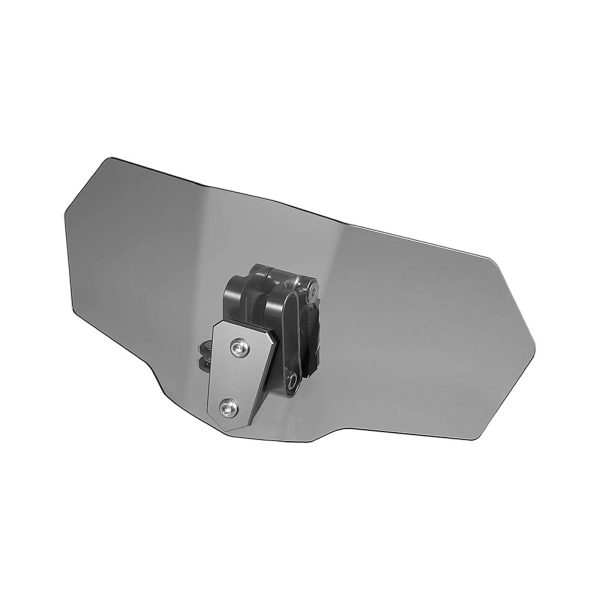 Motorcycle Windshield Clip-On Extension Spoiler Wind Deflector Suitable For Windscreen Smoke - Image 2